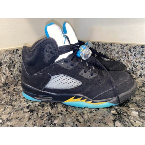 Air Jordan 5 Retro Aqua GS 440888-047 Size 6Y - Picture 1 of 9